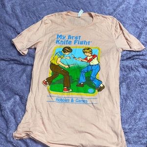 My first knife fight retro Graphic tee